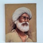 Olieverfdoek man met tulband, Antiek en Kunst, Kunst | Schilderijen | Klassiek, Ophalen of Verzenden