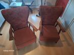 2x Vintage Fauteuils, Ophalen, Zo goed als nieuw, 75 tot 100 cm, 50 tot 75 cm