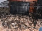 Medium honden bench zwart, Dieren en Toebehoren, Hondenbenches, Ophalen, Zo goed als nieuw