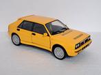 Lancia Delta HF Integrale geel 1/18 Ricko, Hobby en Vrije tijd, Modelauto's | 1:18, Ophalen of Verzenden, Zo goed als nieuw, Auto
