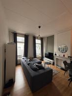 Donkerblauwe 3-zits bank met hoek, Huis en Inrichting, Ophalen, Gebruikt