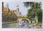 acryl op papier, Antiek en Kunst, Kunst | Etsen en Gravures, Ophalen