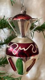 Oud antiek glazen kerstdecoratie kerstbal koffie / theepot, Diversen, Kerst, Ophalen of Verzenden, Gebruikt