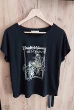 t Shirt zwart+gouden print M🙂, Kleding | Dames, T-shirts, Maat 38/40 (M), Zwart, Ophalen of Verzenden, Zo goed als nieuw