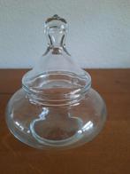 bonbon glazen schaaltje met deksel helder glas, Ophalen of Verzenden