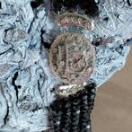 Antiek Rouwslot Gelderland/Overijssel, Ophalen of Verzenden, Gebruikt, Zwart, Zilver