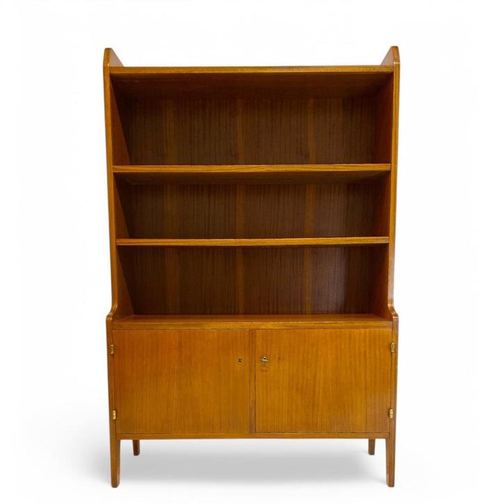 Vintage boekenkast uit Zweden, Huis en Inrichting, Kasten | Boekenkasten, Gebruikt, 50 tot 100 cm, 100 tot 150 cm, 25 tot 50 cm