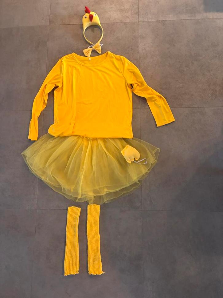 4 XLeuk kippen kostuum - volwassenen maat, Kleding | Dames, Carnavalskleding en Feestkleding, Zo goed als nieuw, Kleding, Carnaval