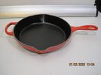 le creuset 26 cm steelpan als nieuw (374), Ophalen of Verzenden, Zo goed als nieuw, Gietijzer, Koekenpan of Braadpan