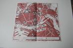 Oude plattegrond van Rotterdam Shell Nederland, Boeken, Atlassen en Landkaarten, Gelezen, Ophalen of Verzenden, Landkaart, 1800 tot 2000