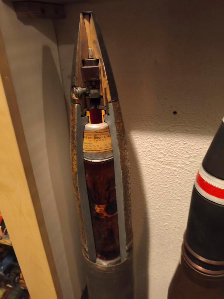 8,8cm Flak granaat. Flak en Tiger1.Doorsnede.deko, Verzamelen, Militaria | Tweede Wereldoorlog, Hulzen of Bodemvondsten, Duitsland