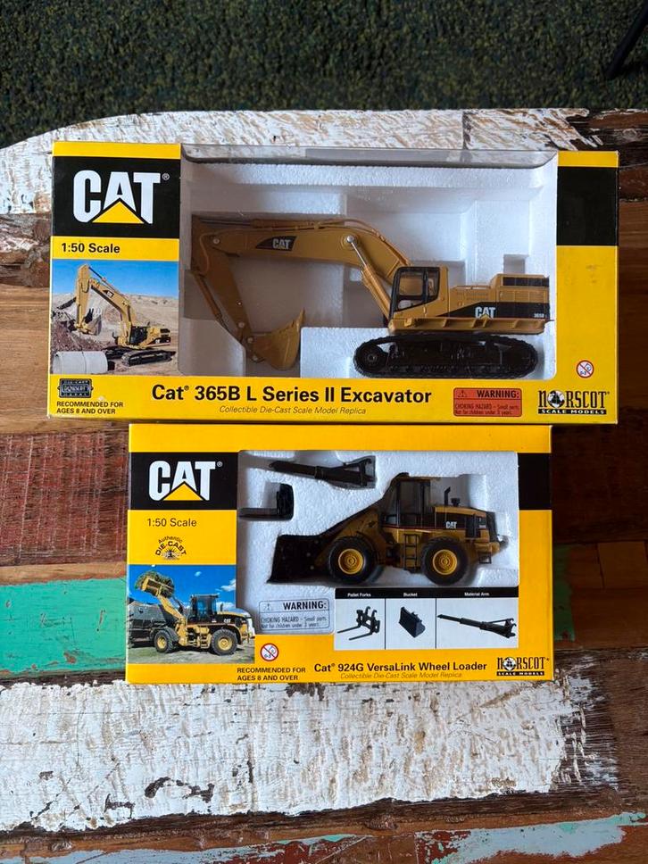 Cat 924G + Cat 365B L Norscot. 1:50 Scale, Hobby en Vrije tijd, Overige Hobby en Vrije tijd, Nieuw, Ophalen