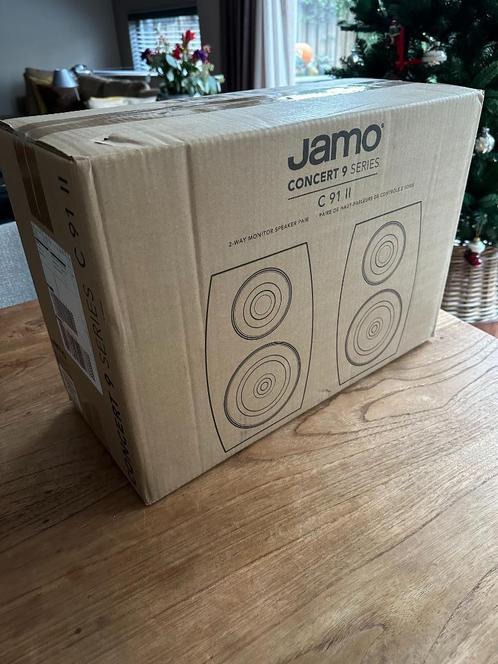 Jamo C91 II Black Ash Speakers (Nieuw), Audio, Tv en Foto, Luidsprekers, Nieuw, Front, Rear of Stereo speakers, 120 watt of meer