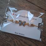 Nieuw armbandje met vlinder, Overige materialen, Nieuw, Ophalen of Verzenden, Goud