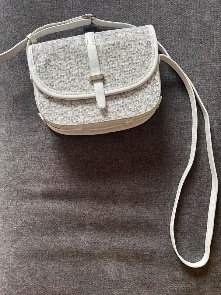 Witte Goyard Schoudertasje -  nieuw!, Sieraden, Tassen en Uiterlijk, Tassen | Damestassen, Zo goed als nieuw, Schoudertasje, Wit