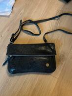 Lederen tas slangen print blauw, Ophalen of Verzenden, Zo goed als nieuw, Blauw, Schoudertasje