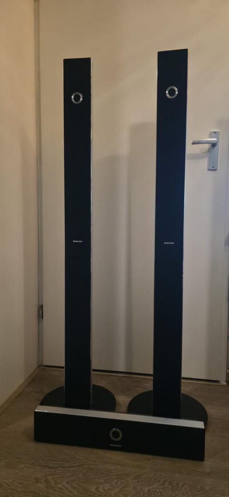 Samsung HT-P1200 home cinema systeem., Audio, Tv en Foto, Luidsprekers, Zo goed als nieuw, Front, Rear of Stereo speakers, 120 watt of meer