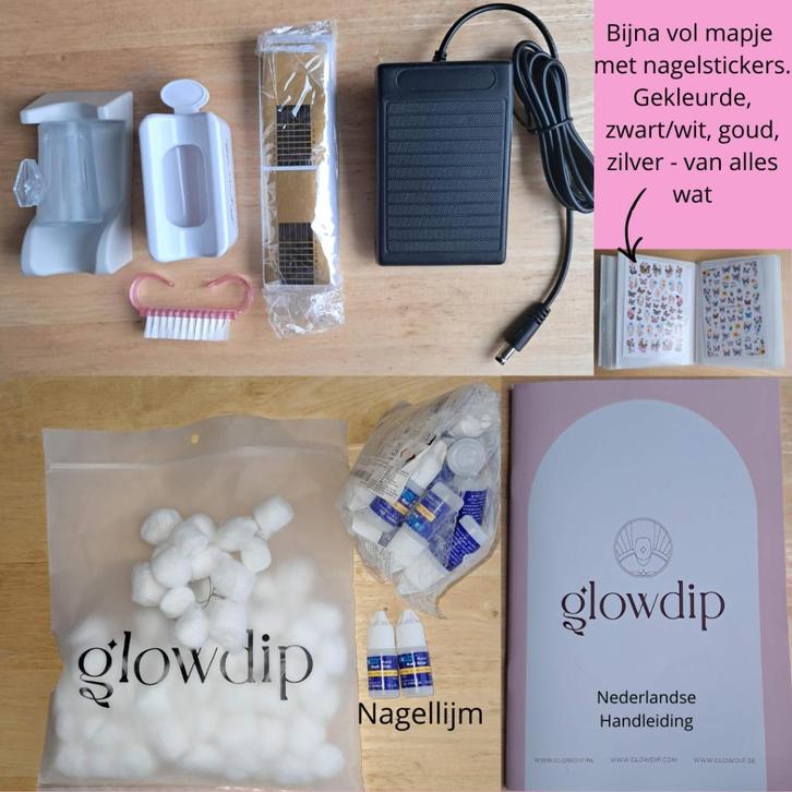 Glowdip starterset en vele extra's, Sieraden, Tassen en Uiterlijk, Uiterlijk | Cosmetica en Make-up, Nieuw, Toebehoren, Handen en Nagels