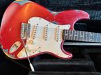 Fender Mex Stratocaster - red over blue relic 1996, Muziek en Instrumenten, Ophalen of Verzenden, Gebruikt, Solid body, Fender