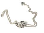 Guess armband kleur zilver/zwart, Sieraden, Tassen en Uiterlijk, Armbanden, Verzenden, Zo goed als nieuw, Zwart, Zilver