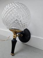 Vintage wandlamp met Kristalglas, Ophalen of Verzenden, Zo goed als nieuw