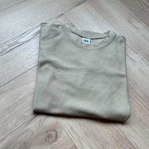 Zara T-shirt  Maat M | Beige | Minimal, Kleding | Heren, T-shirts, Zo goed als nieuw, Maat 48/50 (M), Beige, Ophalen of Verzenden