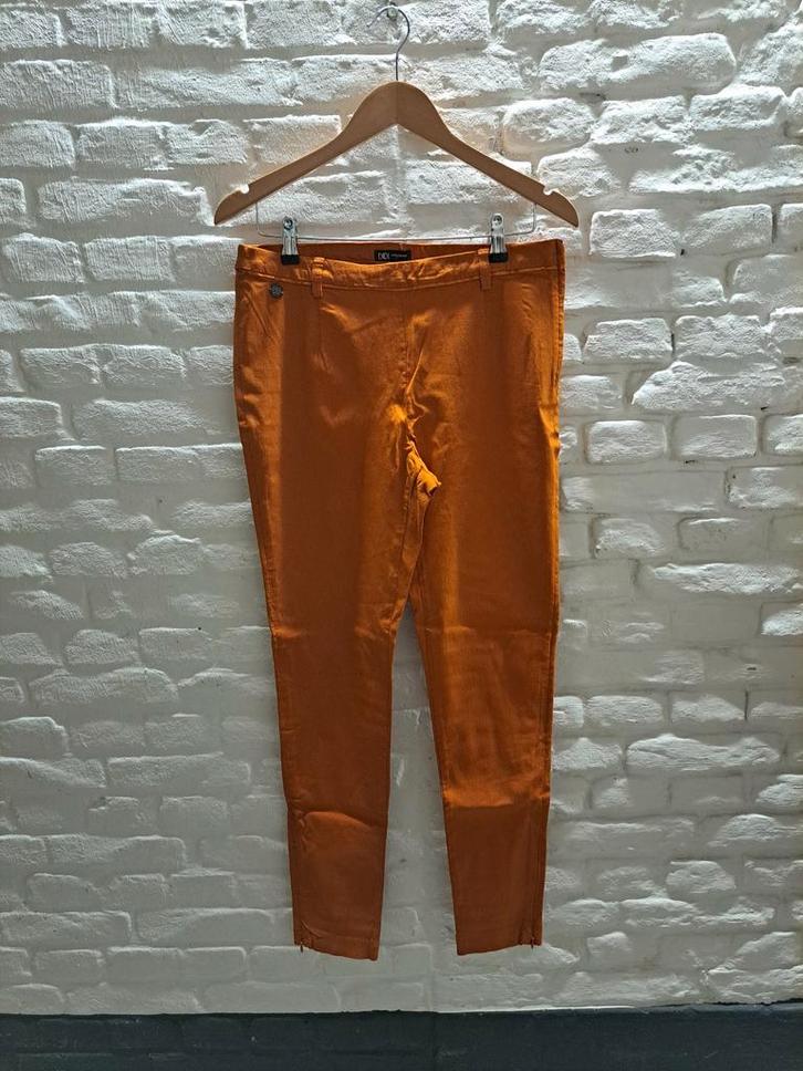 Didi broek maat 42, Kleding | Dames, Broeken en Pantalons, Zo goed als nieuw, Maat 42/44 (L), Oranje, Lang, Verzenden