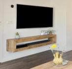 TV meubel - zwevend - massief teak hout, Huis en Inrichting, Kasten | Televisiemeubels, Ophalen, Minder dan 50 cm, Robuuste look