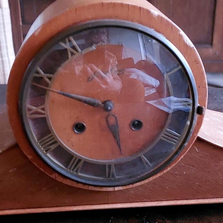 Oude Junghans Pendule - Opknapper, Antiek en Kunst, Antiek | Klokken, Ophalen of Verzenden