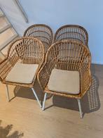 IKEA nilsove stoelen, Huis en Inrichting, Stoelen, Bruin, Riet of Rotan, Ophalen of Verzenden, Zo goed als nieuw