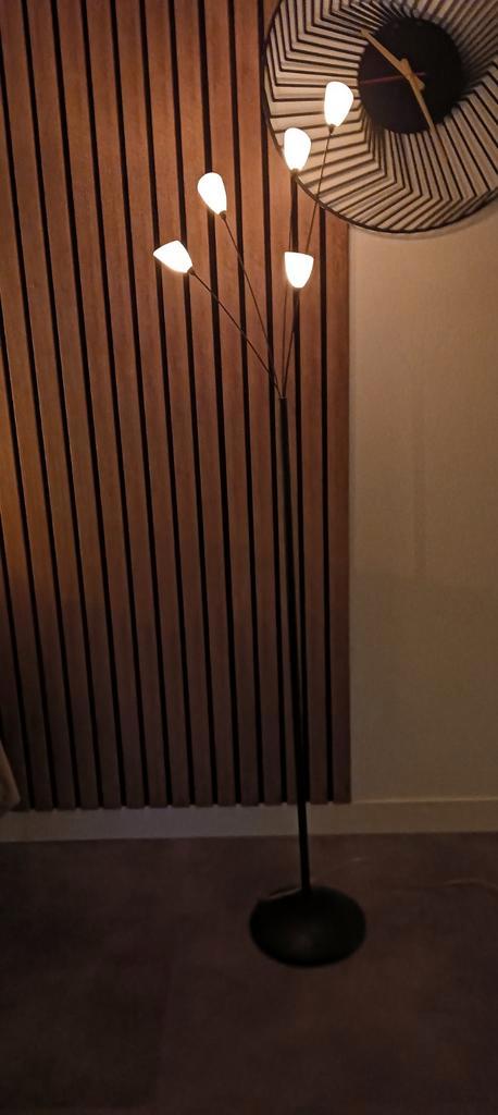 Stijlvolle Staande Lamp met Dimmer, Huis en Inrichting, Lampen | Vloerlampen, Gebruikt, 150 tot 200 cm, Glas, Metaal, Ophalen