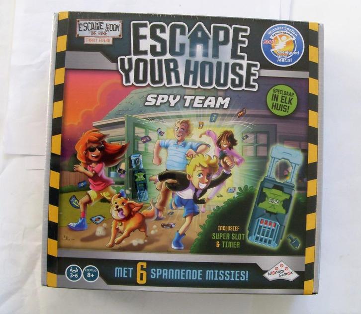 Escape your House / escaperoom thuis / spy team - NIEUW !!!, Hobby en Vrije tijd, Gezelschapsspellen | Overige, Nieuw, Een of twee spelers
