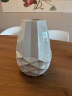 Fair Trade Original Diamant Vaas L - Keramiek, Huis en Inrichting, Woonaccessoires | Vazen, Gebruikt, Wit, Aardewerk of Porselein