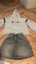 Levi’s sweater + Zara rok spijker maat 128, Meisje, Levi’s / Zara, Ophalen of Verzenden, Zo goed als nieuw