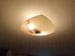 vintage plafoniere, Huis en Inrichting, Lampen | Plafondlampen, Ophalen of Verzenden, Zo goed als nieuw, Glas, Vintage