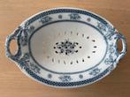 Antieke Wedgwood fruittest / uitlekschaal blauw-wit, Huis en Inrichting, Keuken | Servies, Ophalen, Gebruikt, Schaal of Schalen