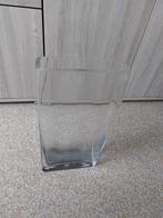 Stevige vaas van dik glas - Hoogte 40 cm., Overige kleuren, Ophalen of Verzenden, Minder dan 50 cm, Glas