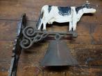 Antieke Koe bel met Wandhouder, Antiek en Kunst, Ophalen of Verzenden