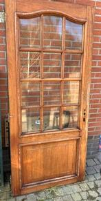 Gratis zware hardhouten buitendeur 184 x 83, Ophalen, Gebruikt, 80 tot 100 cm, Minder dan 200 cm