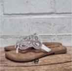 Lazamani - Prachtige leren teenslippers maat 36 - Nieuw, Kleding | Dames, Slippers, Overige kleuren, Ophalen of Verzenden, X