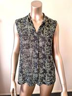 Mouwloze blouse Maison Scotch geel/zwart maat M/38, Maat 38/40 (M), Verzenden, Geel, Maison Scotch