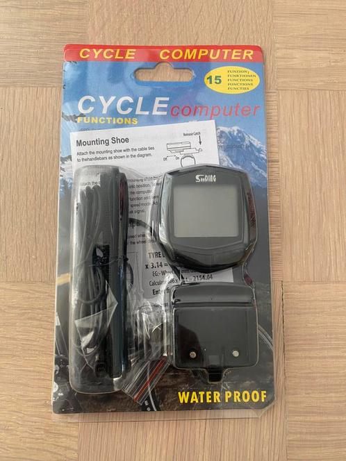 Fietscomputer/fietsdisplay sunding 581, Fietsen en Brommers, Fietsaccessoires | Fietscomputers, Nieuw, Snelheidssensor, Waterdicht