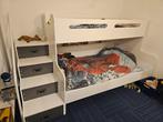 Mooie witte hoogslaper met trapkast, 70 tot 85 cm, Ophalen of Verzenden, Zo goed als nieuw, Hoogslaper of Stapelbed