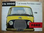 Ford Taunus FK1000 Brochure 1956 - Transit, Ophalen, Ford, Zo goed als nieuw, Ford