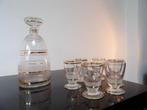 Art Deco Doyen hoge Likeurset, Antiek en Kunst, Antiek | Glas en Kristal, Ophalen of Verzenden