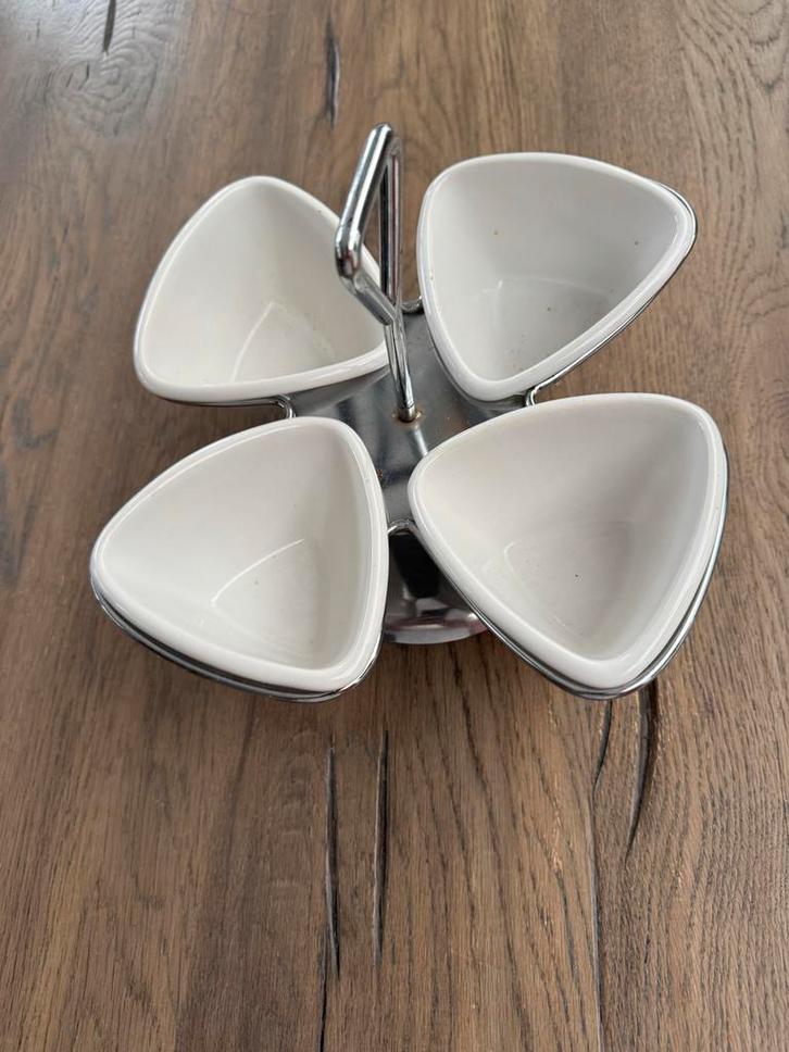 Sauzen Carousel - Stijlvol Serveren!, Huis en Inrichting, Woonaccessoires | Schalen en Manden, Zo goed als nieuw, Schaal, Overige vormen