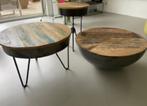 trio van salontafels/sidetable, Huis en Inrichting, Ophalen, 50 tot 100 cm, Rond, 50 tot 100 cm