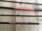 1x Spro Silver Carp 3.30m en 1 Shakespeare Contender Carp he, Ophalen of Verzenden, Zo goed als nieuw, Vaste hengel