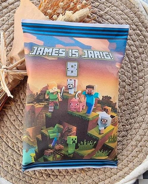 Minecraft traktatie, Hobby en Vrije tijd, Feestartikelen, Nieuw, Feestartikel, Verjaardag, Ophalen of Verzenden