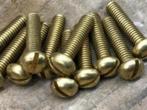 Messing Bolkop Glanzend Bout m6 x20 antiek auto bentley, Verzenden, Nieuw